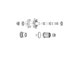 Conjunto de Tomadas Frontais de Travão de Disco de Libertação Rápida Sram Centerlock ZIPP