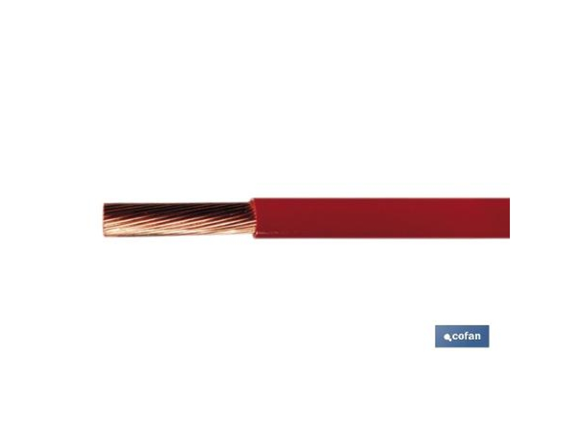 Rollo cable h07v-k 1x1,5mm2 rojo (100m)