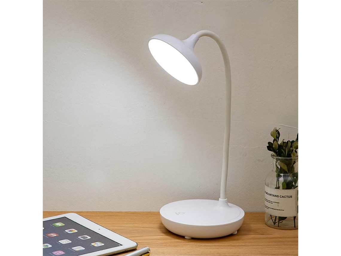 Luminária De Leitura Led Sem Fio Recarregável Alta Capacidade Sportarc, Com Controle Por Toque E Brilho Ajustável Em 3 Níveis