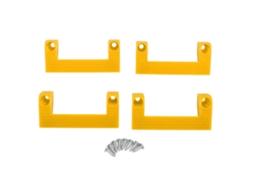 Gancho Universal para Fita Métrica 9cm, Fácil Instalação, Amarelo