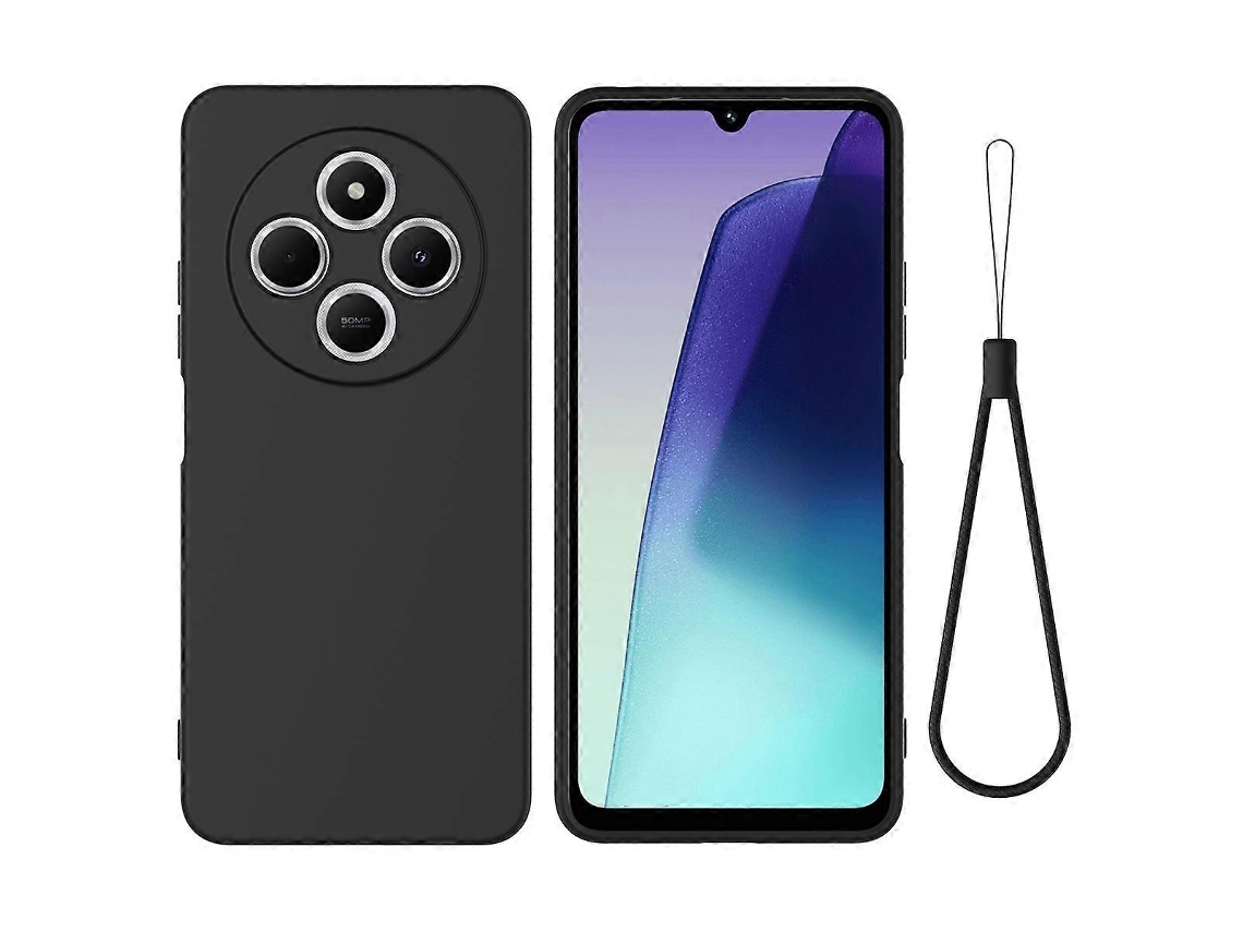 Capa De Celular De Silicone Líquido De Cor Sólida, À Prova De Quedas E Com Cobertura Total