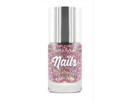 Beauty UK Glitter Nail Polish - Stardust Pink