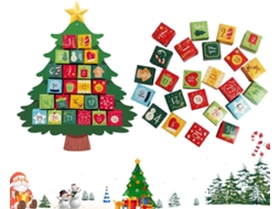 Enfeites De Natal- Calendário Do Advento Com 24 Dias, Pingentes De Contagem Regressiva, Conjunto De