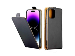Capa De Couro Com Aba Vertical E Compartimento Para Cartão Para Iphone 17