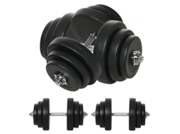 Conjunto Halteres 40 Kg Com Discos E Barras