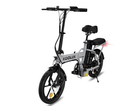 Bicicleta Elétrica KOOLUX Bk5S 36V 10.4Ah 250W 70Km Prate