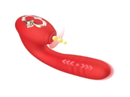 Brinquedo Vibrador Rosa Clitóris Estimulação Clitóris E Vagina Masturbação Brinquedo Sexual Adulto Para Mulheres Solo Ou Casal Vermelho Yunzii