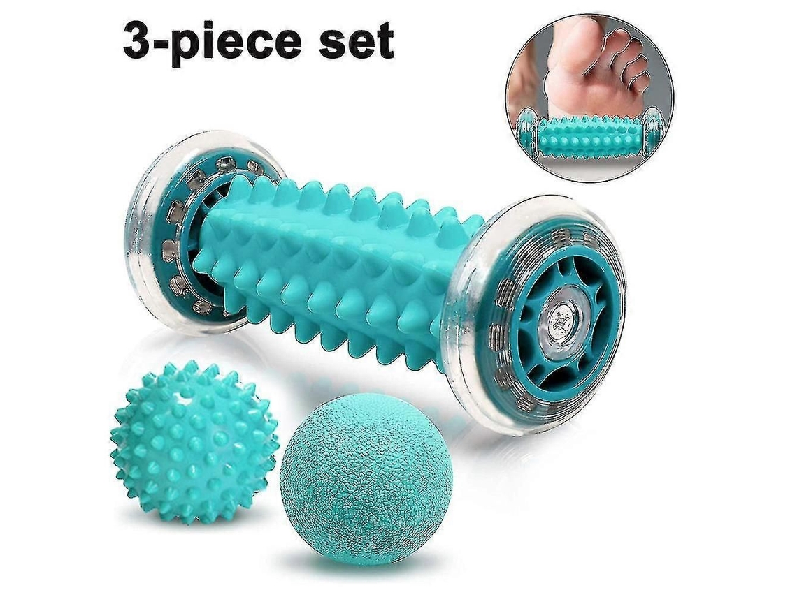 Rolo De Massagem Nos Pés E Conjunto De Bolas De Massagem Espetadas,3pcs