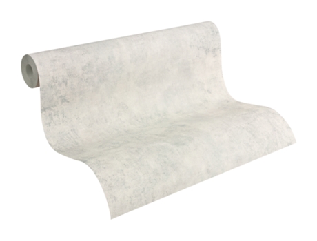 Papel de Parede A.S. CRÉATION (53 cm x 10,05 m - Tecido - Cinzento)