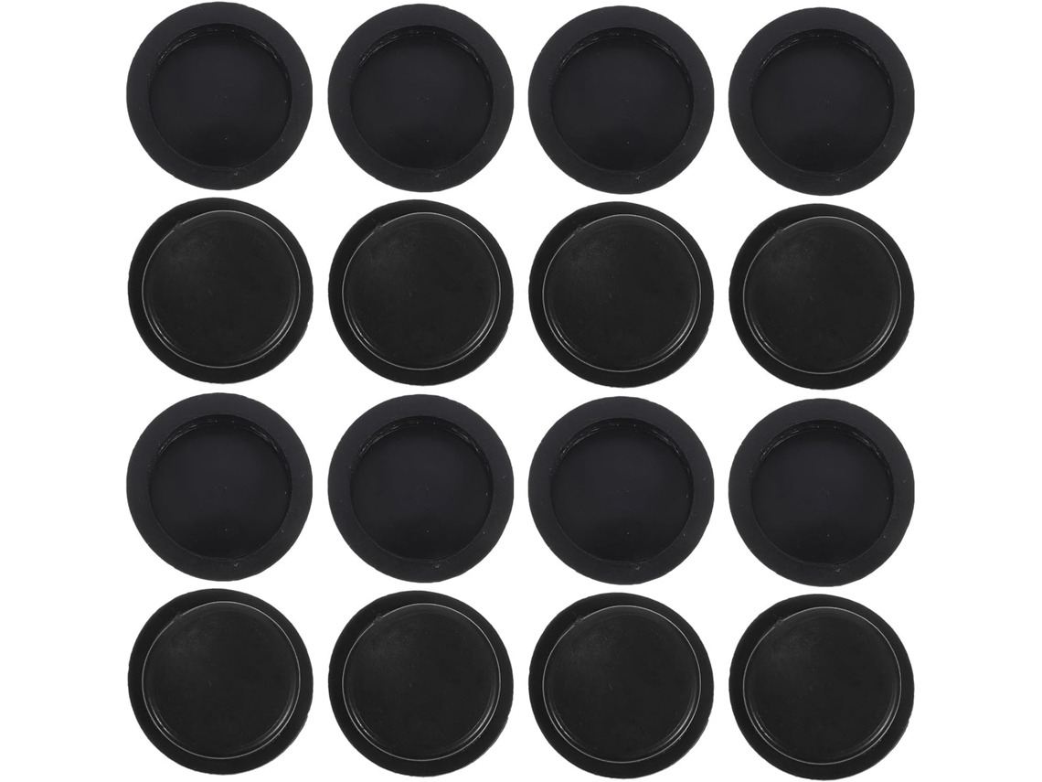 Inoomp 50-tampas Pretas Em Pvc Para Cofrinho, Fáceis De Instalar E Portáteis, Grande Capacidade Para Caixas De Poupança