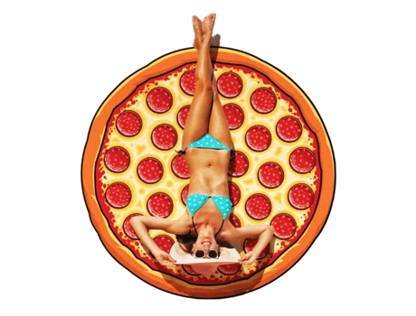 Toalha de Praia BIG MOUTH Pizza Mulher (Multicor - 150 cm)