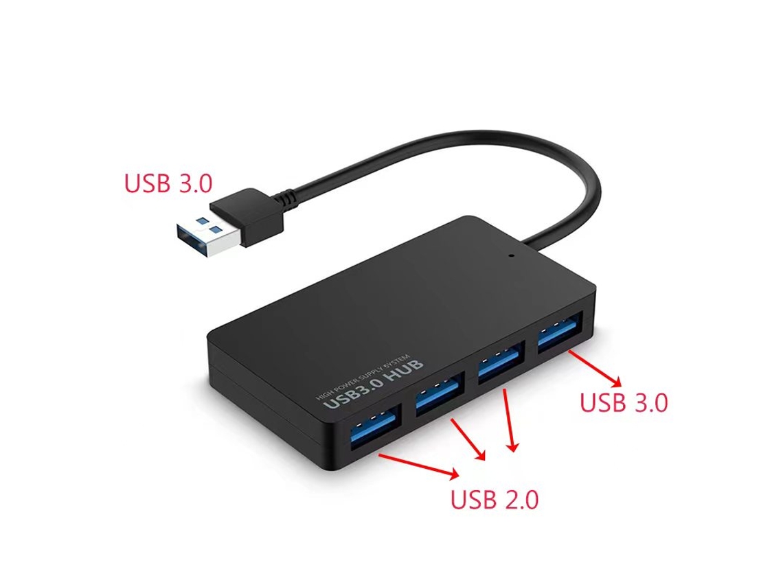 Adaptador De Hub Usb 3.0 De 4 Portas (usb 3.0), Acessório Divisor Usb