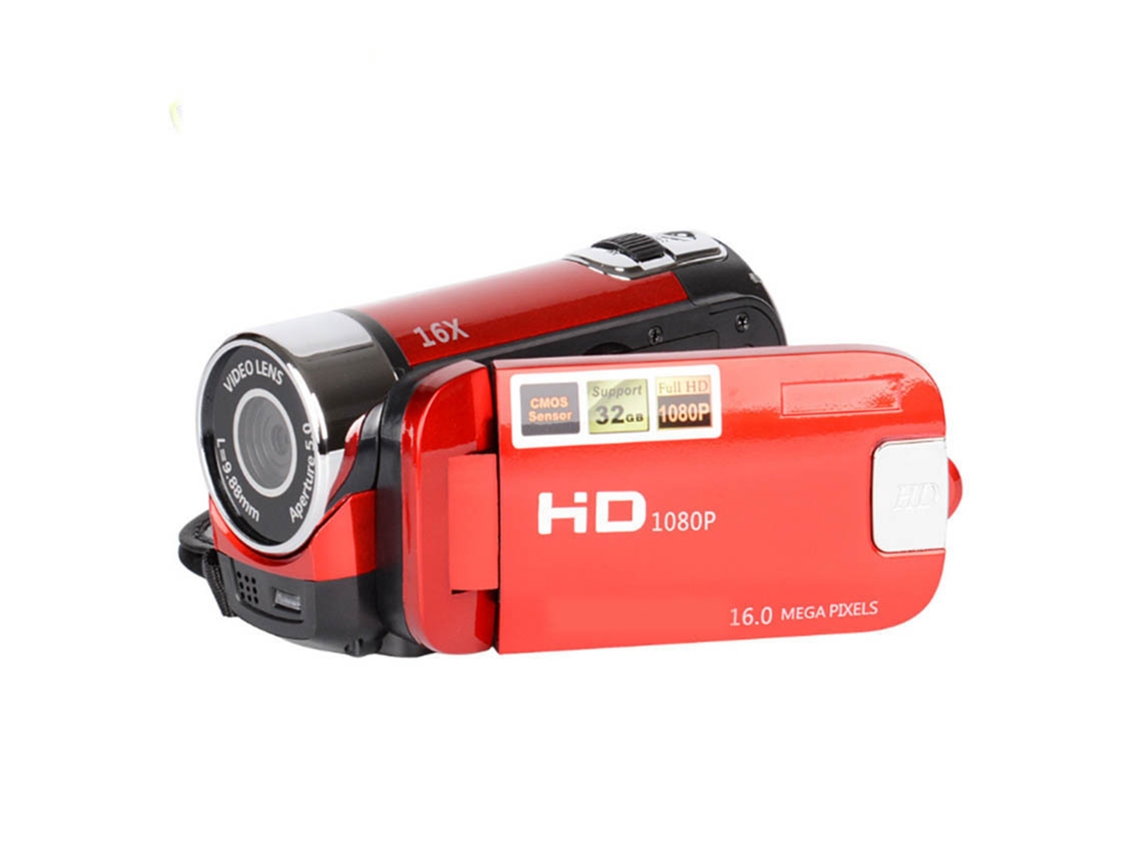 Câmera digital portátil HD com tela de 2.7 polegadas, filmagem estável