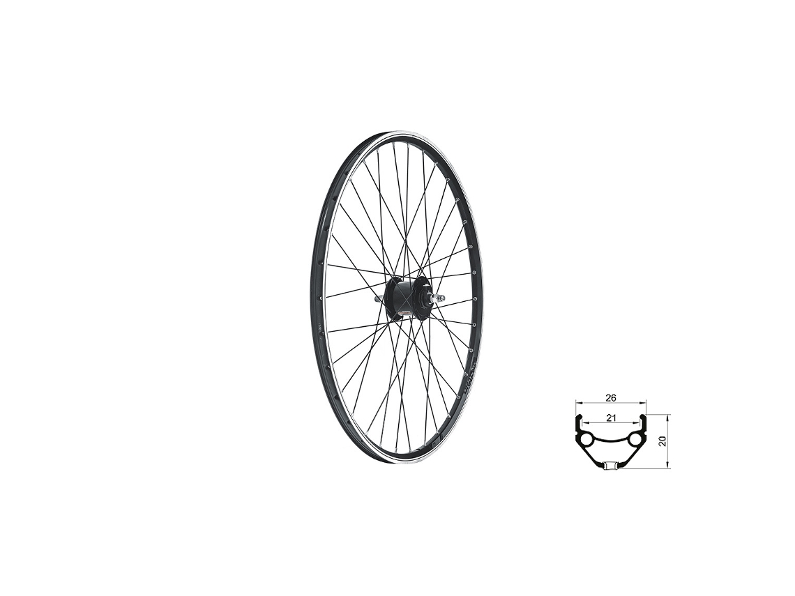Roda Dianteira KELLYS Draft Dynamo V-Brake 28/29