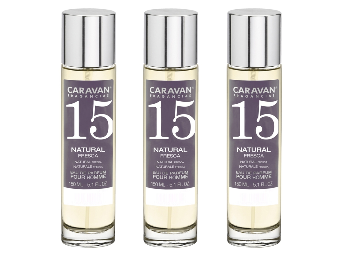 3X Perfume Homem Nº15 150Ml CARAVAN
