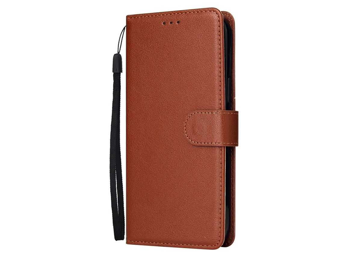 Capa Para Iphone 17 Marrom, Com Moldura Tripla Para Fotos E Compartimento Para Cartões.