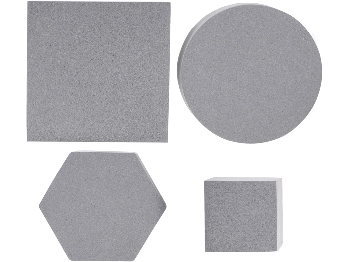 Conjunto De 4 Acessórios De Cubo De Espuma, Cubo Branco Elegante