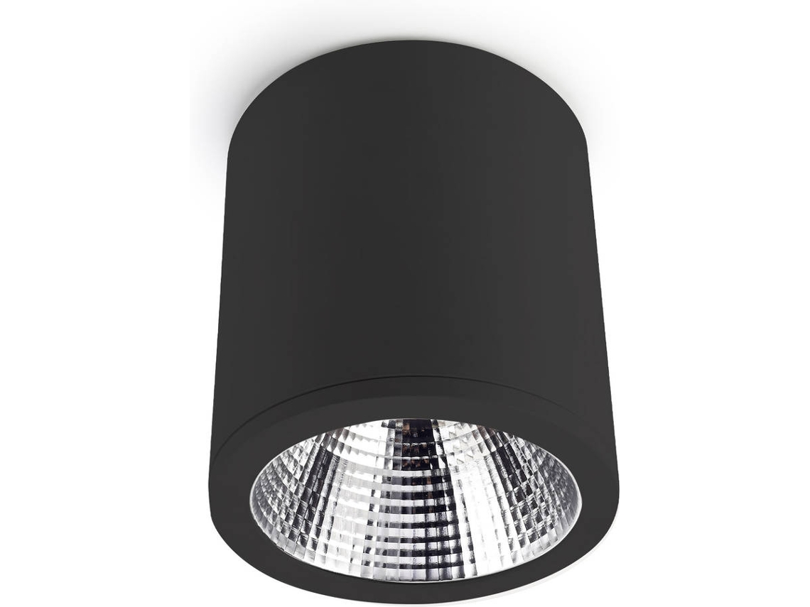 Ledsc4 Exit - Foco 180x10x205mm, Alumínio, Cor Preto, 4000k