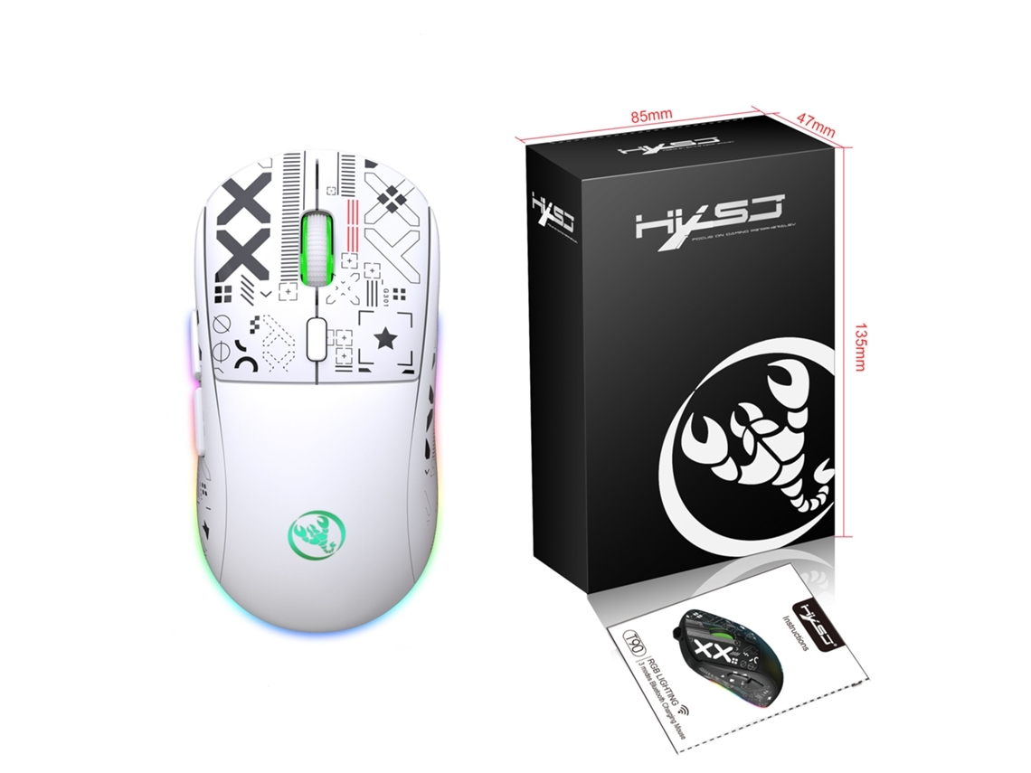 Rato Gaming  T90 Wireless 3600dpi Blanco*