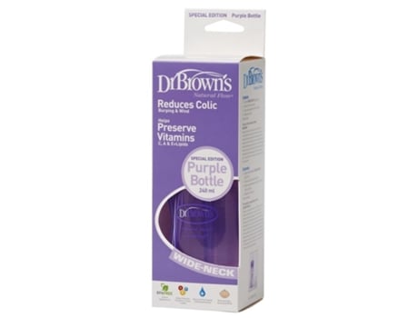 Biberão DR. BROWN´S Roxo (240 ml)
