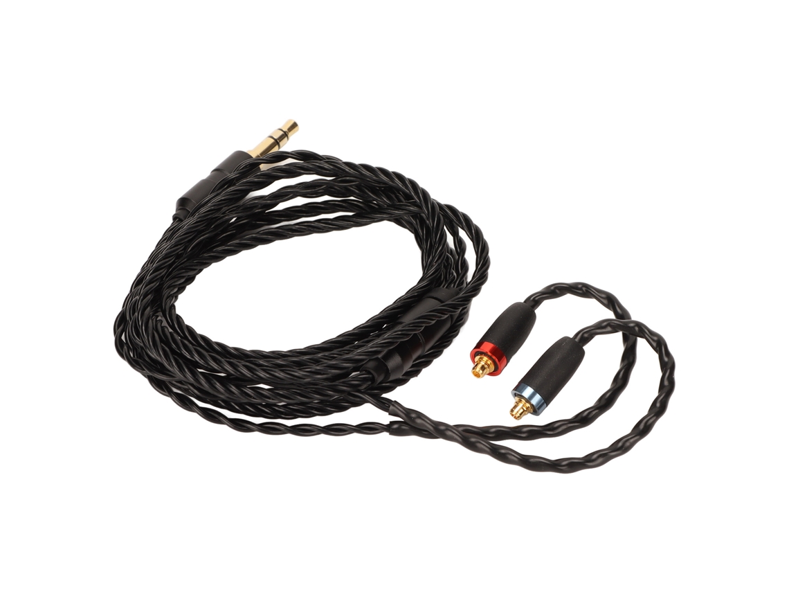 Cabo De Fone De Ouvido Substituto Ofc Com Conector Mmcx Compatível Com Se215 Se315 Se425 Se535 Se846 Preto