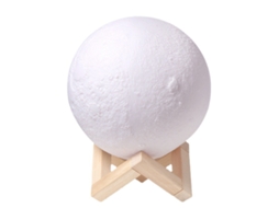 Luminárias, Luminária de Lua 15 Cm/ Abajur, Luminária de Lua, Cor Ajustável BRILVIBERA