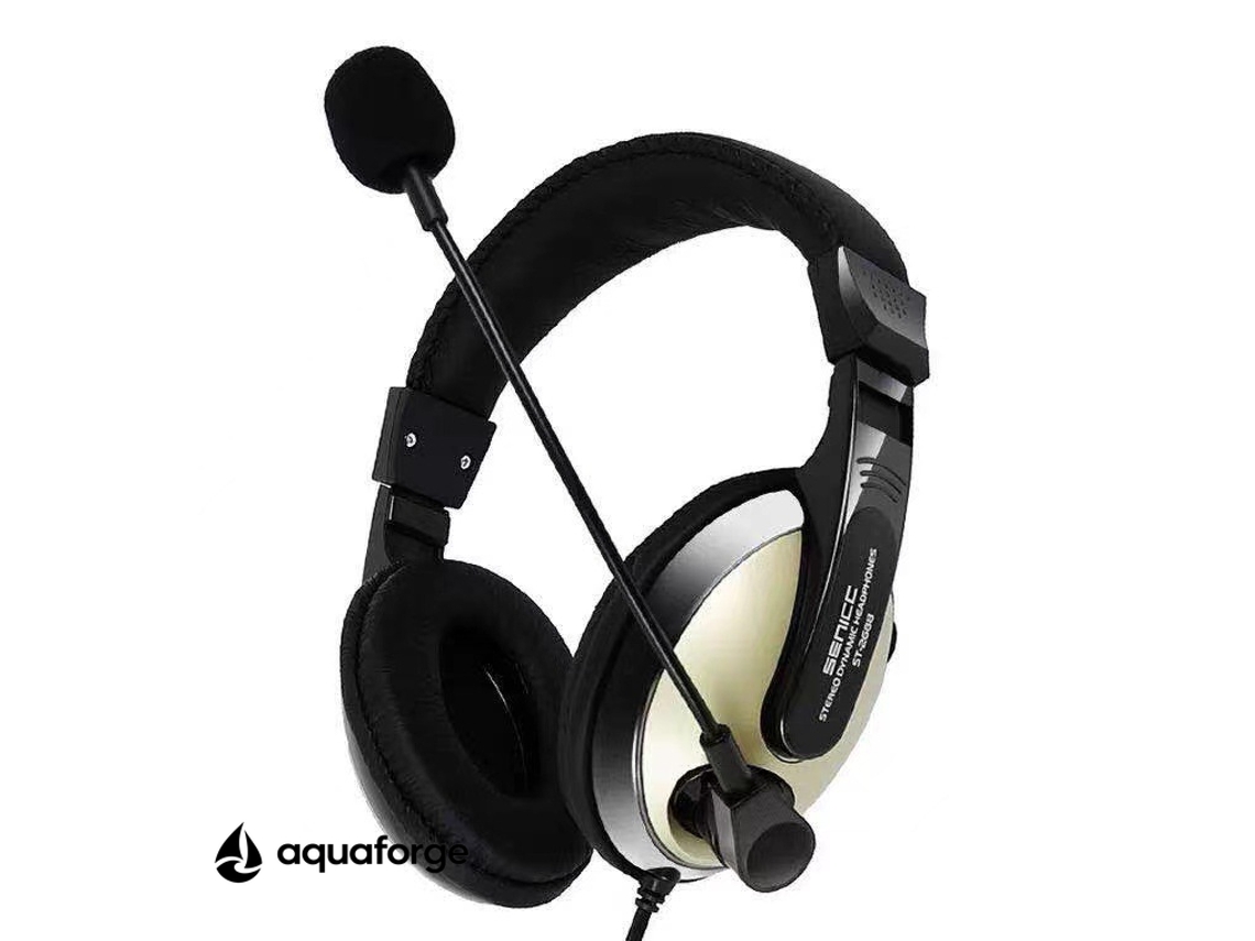 Headset Gaming Com Microfone Cancelamento De Ruído Som Estéreo 3,5 Mm