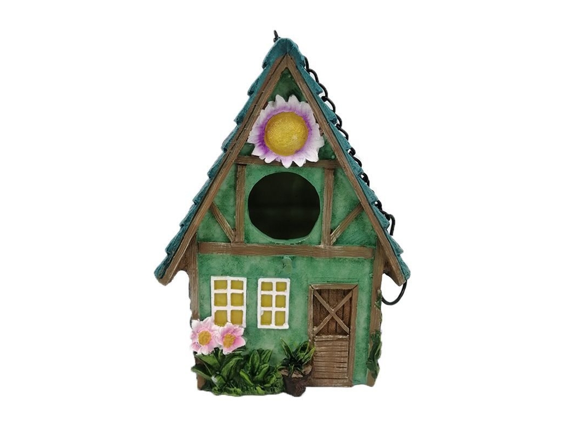Caja Para Pájaros Colgante De Resina Resistente Ao Clima Decorativa Para Jardim