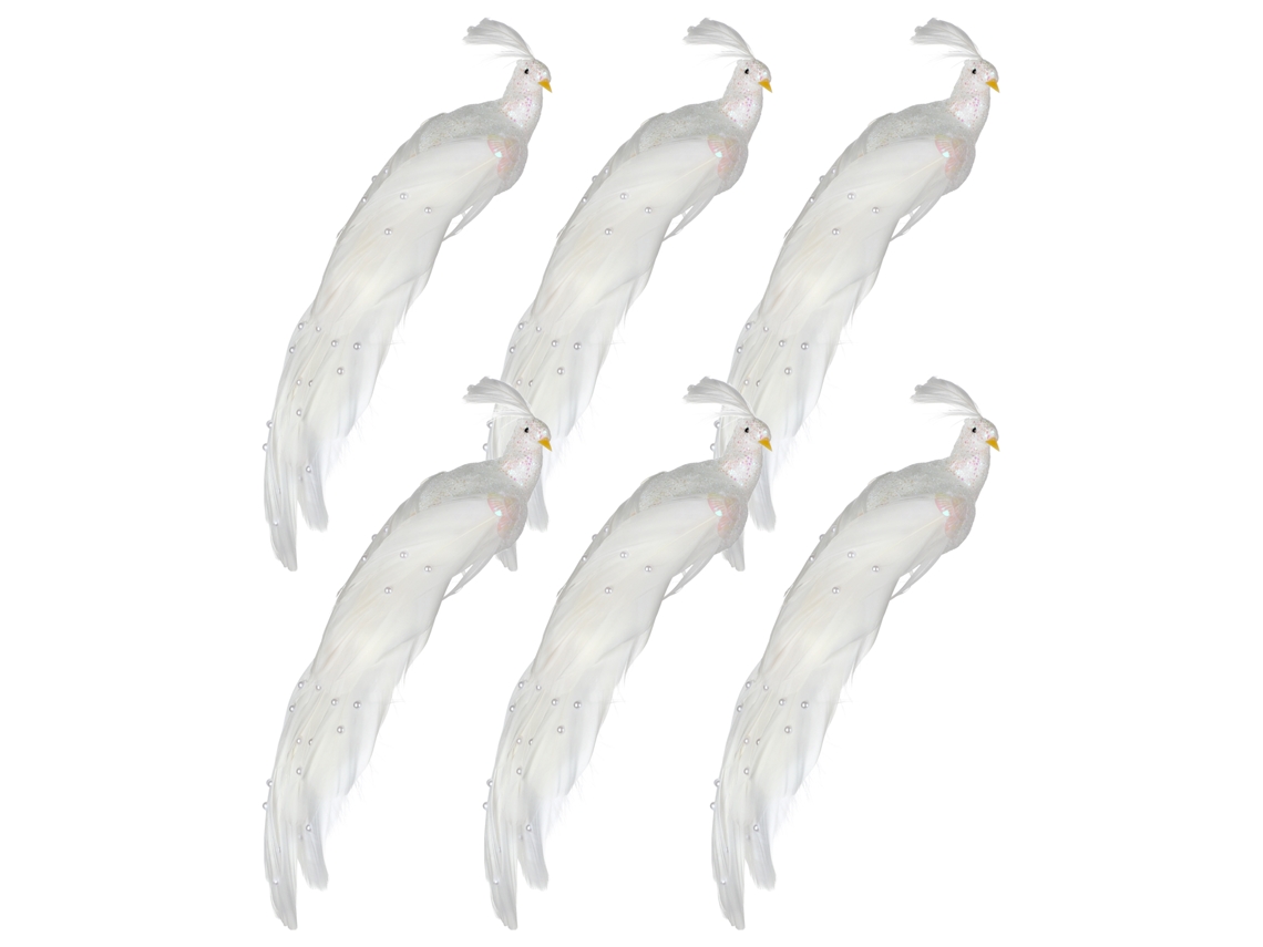 Laxiscreed Peças Decorativas Com Pena De Pavão Branco Para Decoração De Interiores