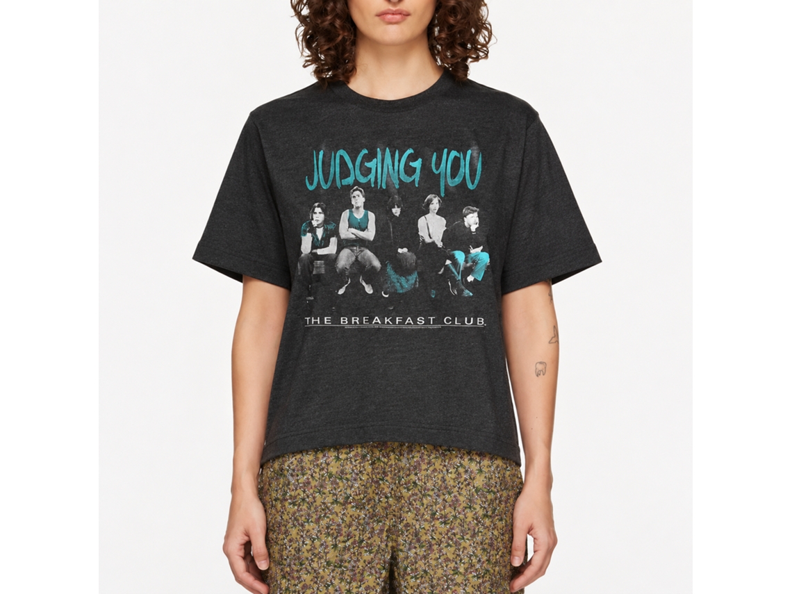 Rockinstone Breakfast Club Movie Judging You Heather Black Adult T-shirt Size:xl