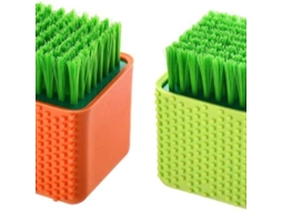 Conjunto de 2 Escovas Silicone Multifuncionais para Lavar Roupa e Tecidos em Casa BRILVIBERA