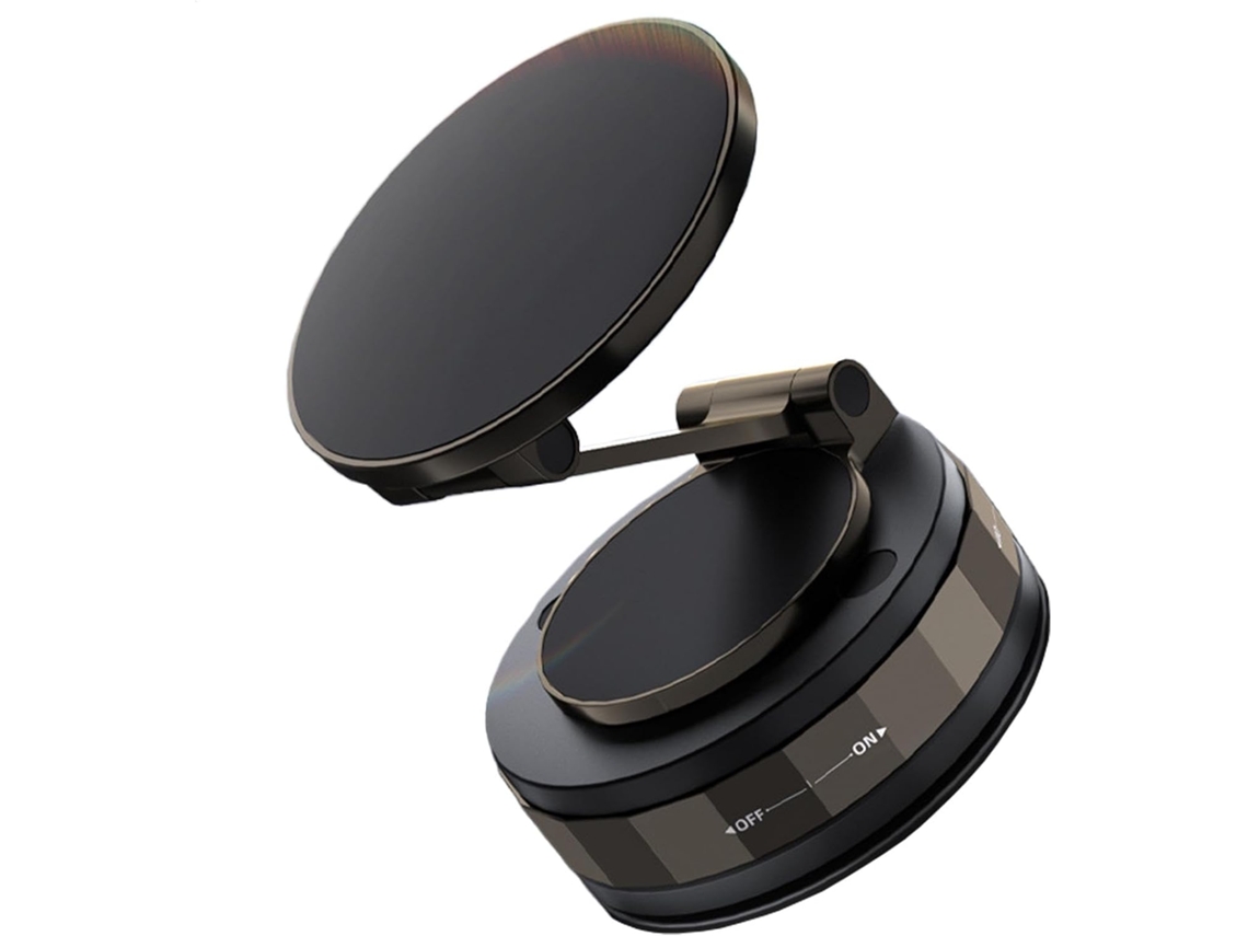 Suporte Magnético Para Celular De 2,36 X 2,36 X 1,57 Polegadas, Ajustável E Antiderrapante.