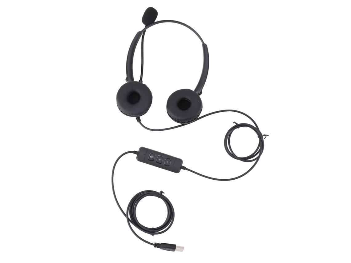 Fone De Ouvido Usb Com Microfone Para Pc E Office