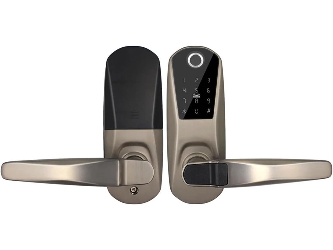 Fechadura SFUSHOS cilíndrica com leitor biométrico e Bluetooth