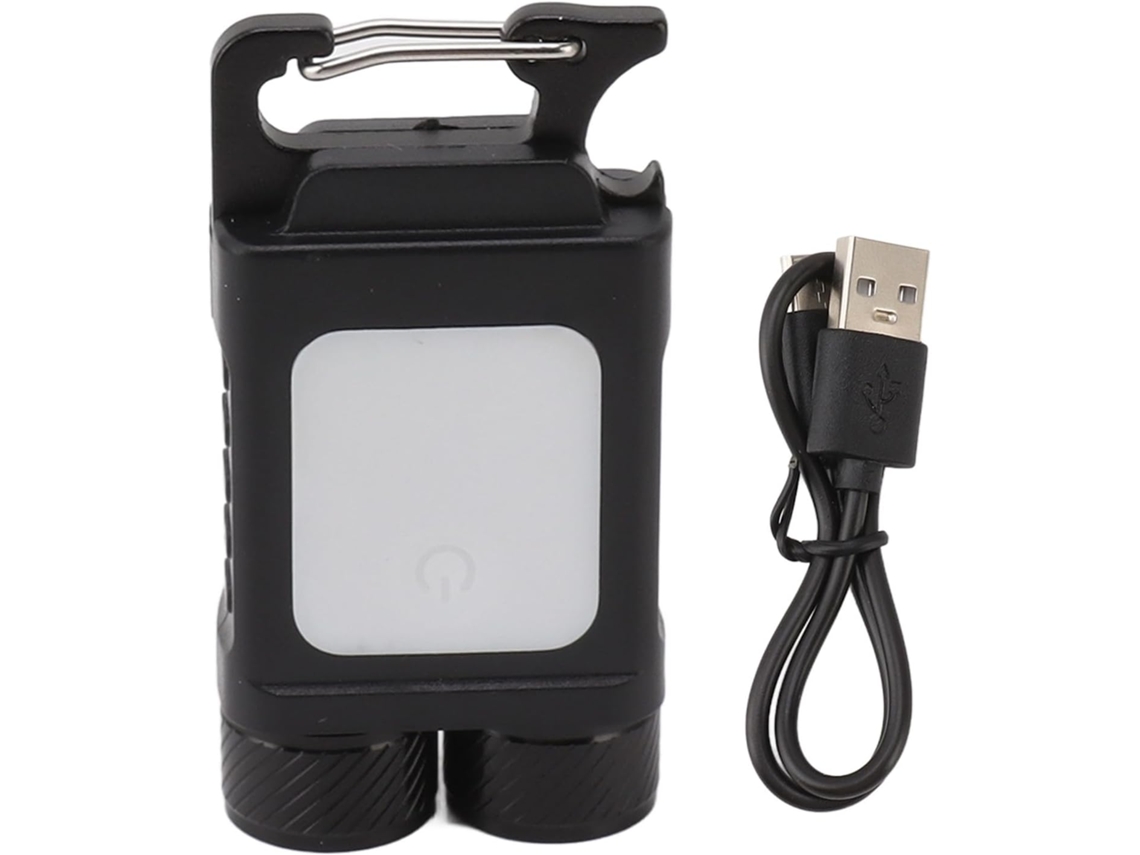 Lanterna Led De 800 Lúmens Para Chaveiro, Mini Portátil Recarregável