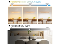 Luminária Pendente Led Nettlife Em Madeira Luminária De Mesa De Jantar Com Design Moderno De 90 Cm Regulável Com Controle Remoto