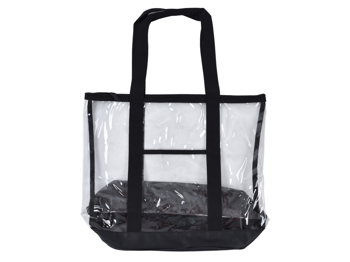 Saco de Praia Transparente Impermeável Pvc com Fecho Zipper