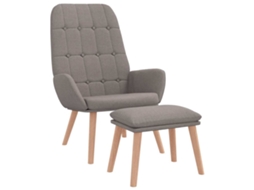 Relaxing Chair, Relaxing Chairs Vidaxl Cinzento-acastanhado Tecido