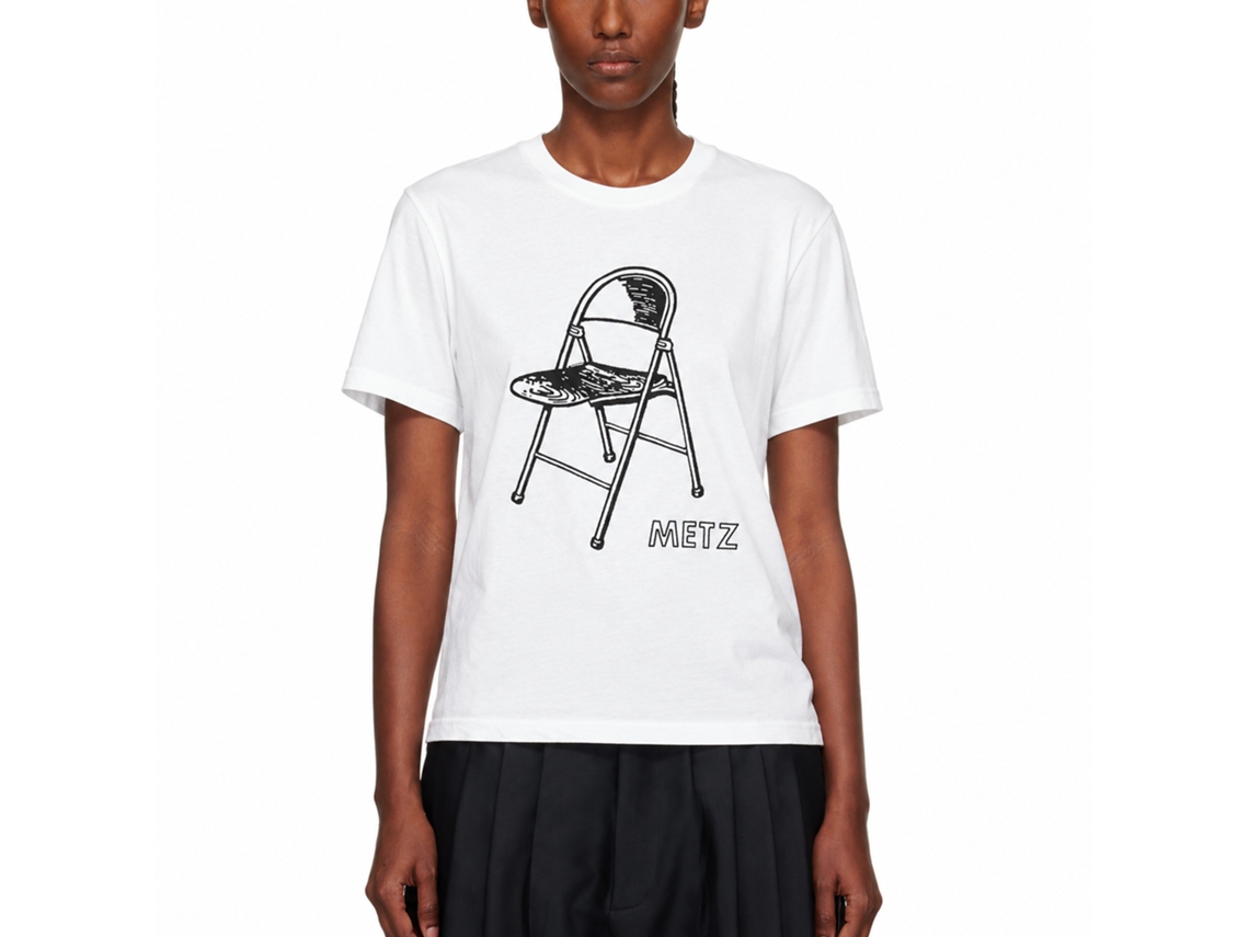Metz Chair White T-shirt Unisex Adults Size:l