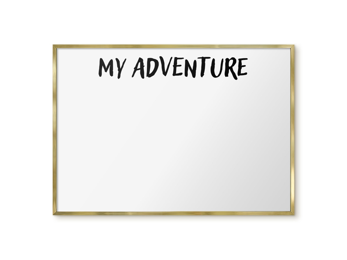 Quadro magnético de parede Minha Aventura para o Quarto Espelharte (100x70 cm)