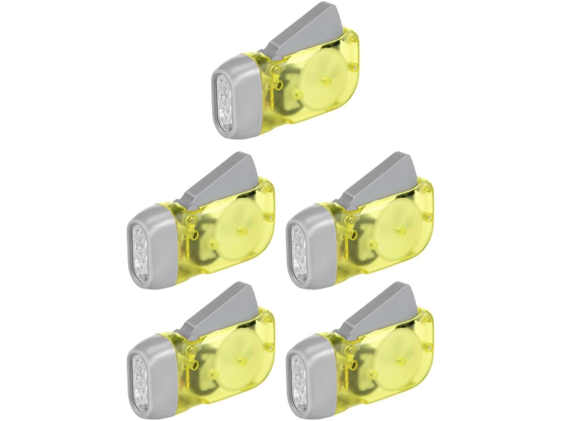 Mini Lanterna De Mão, Portátil, Com Carregamento Manual, Luz Led