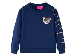 Sweatshirt Para Criança Azul-marinho 92