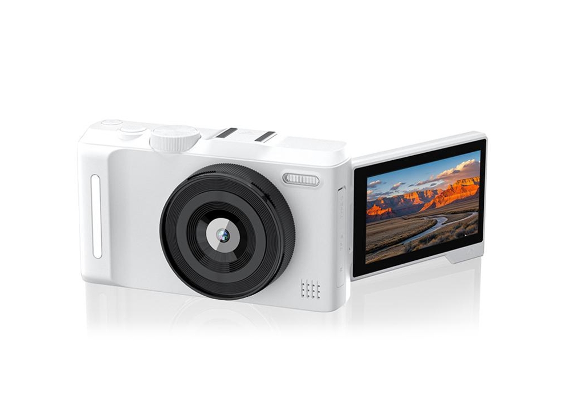 Halinuia Câmera Digital Sem Espelho Retrô 48mp 4k Tela Lcd 3 Polegadas
