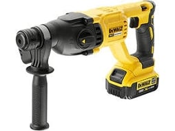 Martelo Eletropneumático Sem Escovas DEWALT XR 18V 4Ah SDS-Plus 2J 3 Modos