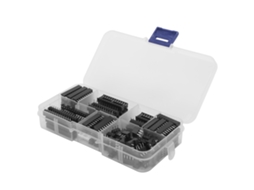 Kit Com 66 Soquetes De Pinos Planos Dip Para Circuitos Integrados, Espaçamento De 2.54mm - Componentes Eletrônicos