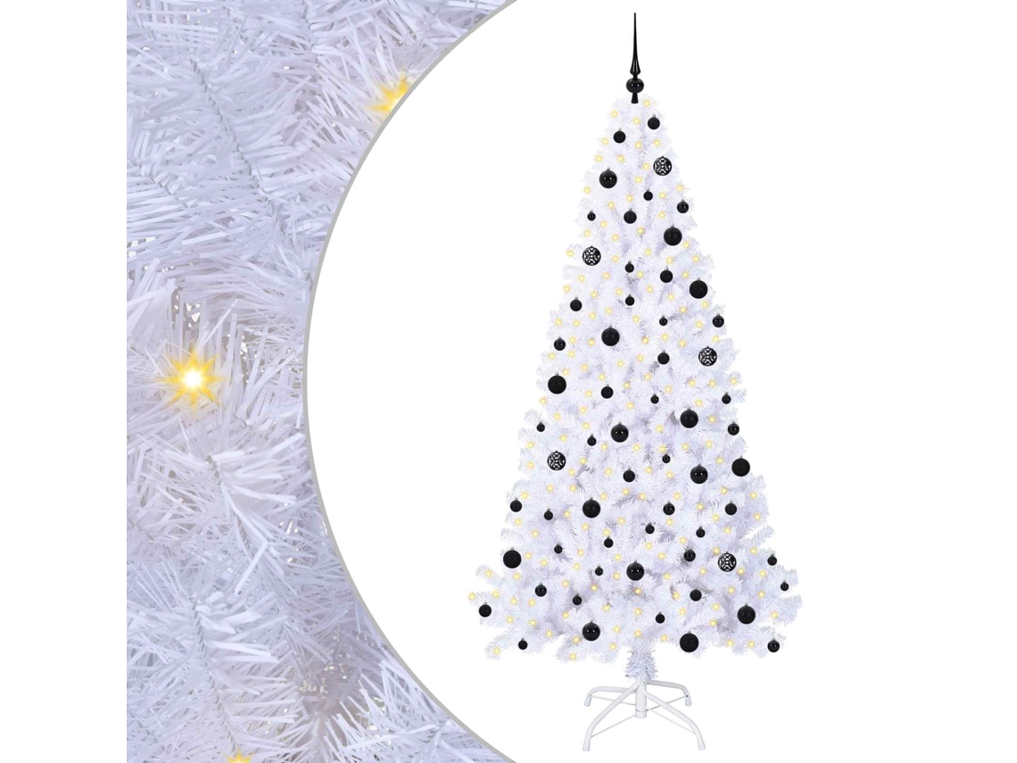 Árvore De Natal Vidaxl Branco Pvc (210 Cm)