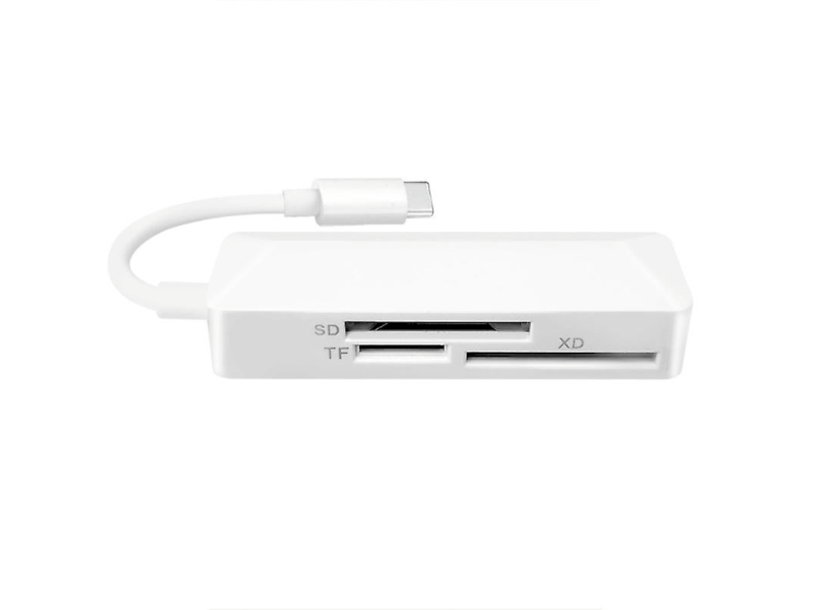 Leitor de Cartão Usb c Tf Sd Xd 3 em 1 para Notebook, Celular e Tablet AQUAFORGE