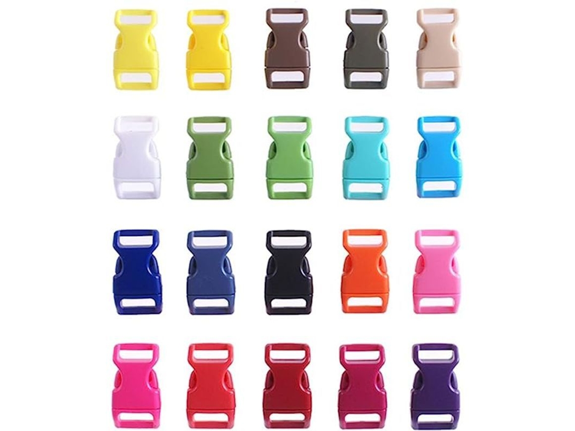 Mini Fivela de Plástico com Liberação Lateral para Pulseiras de Paracord, Colares de Cordão e Tecidos | S/BRAND