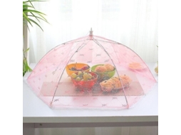 Tapa Para Comida Plegable Estilo Paraguas Anti Mosquitos 35-55cm Encaje Hexagonal Utensilio De Cocina Portátil