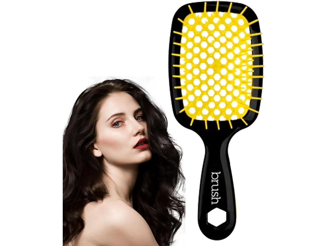 Escova De Cabelo Bolso – Pente Compacto, Escova De Cabelo Manual Com Cerdas Javali, Escova Masculina, Acessório De